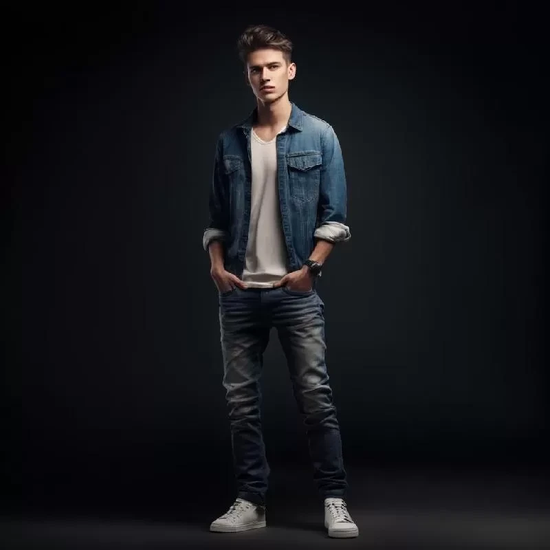 Джинсы с высокой талией Джинсы с высокой талией