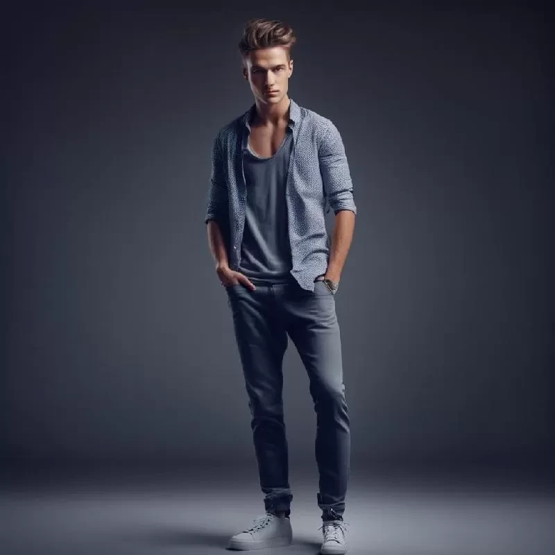 Классическая рубашка с длинным рукавом Классическая рубашка с длинным рукавом