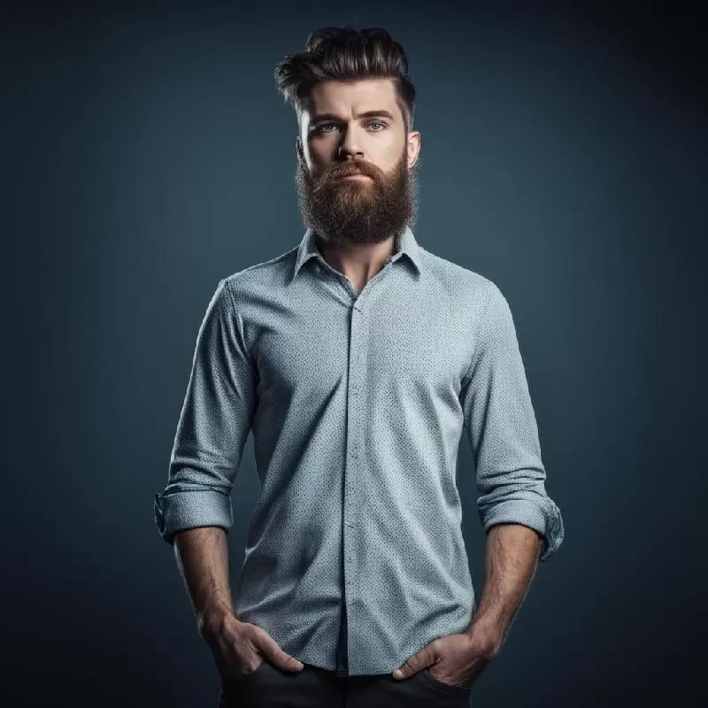 Классическая рубашка с длинным рукавом Классическая рубашка с длинным рукавом